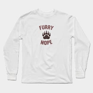 Furry Nope Long Sleeve T-Shirt